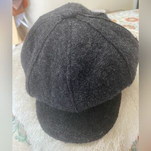 Classic Gray Wool Newsboy Cap